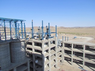 آغاز نصب سازه اسکلت فلزی بارگیرخانه.......