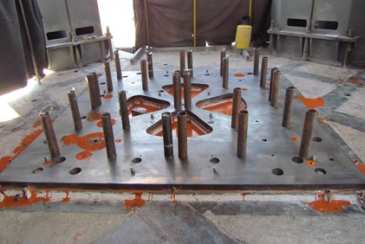 چسب ریزی گیربکس پلیت آسیاب مواد.......