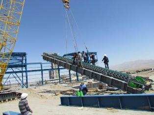 ادامه نصب  دپارتمانهای سنگ شکن،آسیاب مواد و آسیابهای سیمان