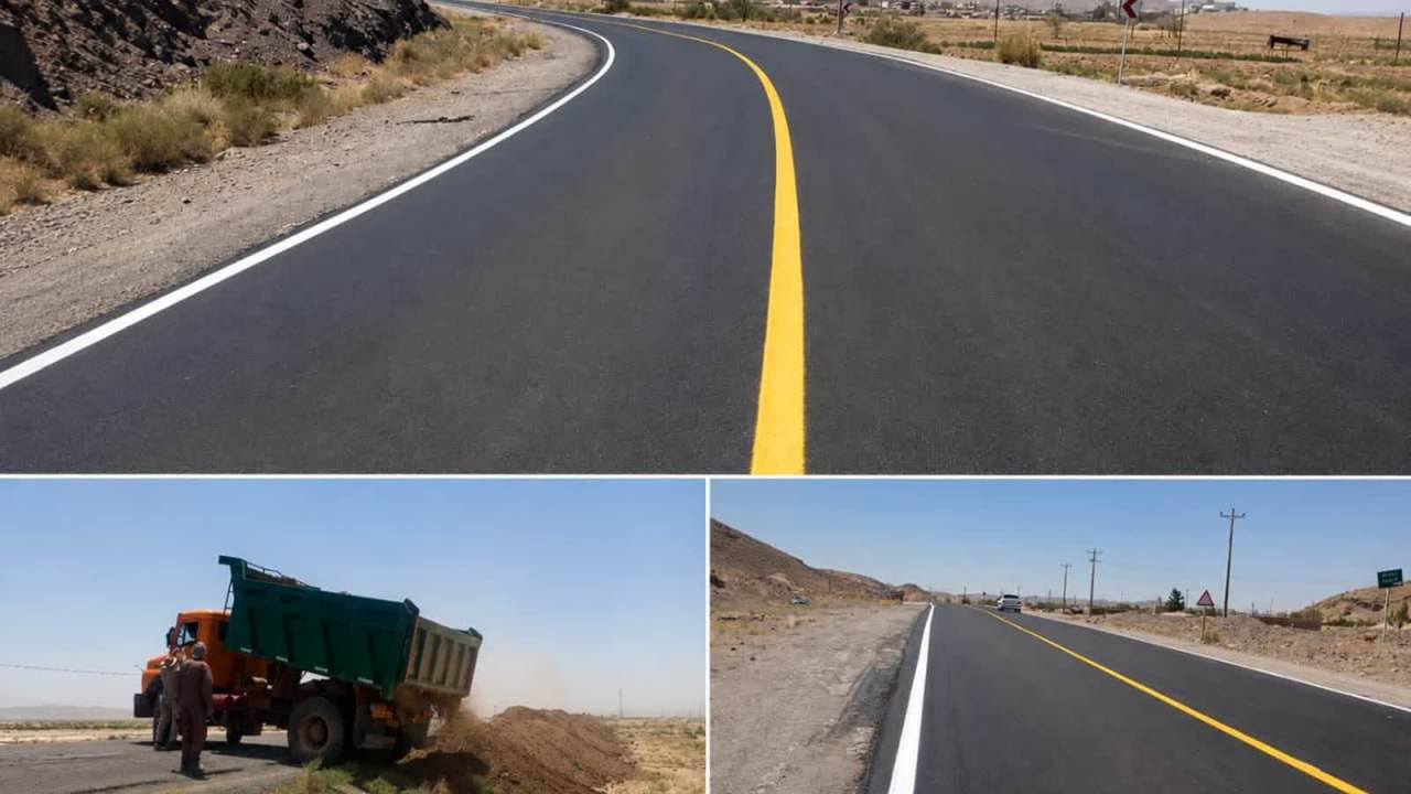 گامی مؤثر از سوی شرکت سیمان باقران در راستای مسئولیت اجتماعی و بهسازی محورهای مواصلاتی منطقه