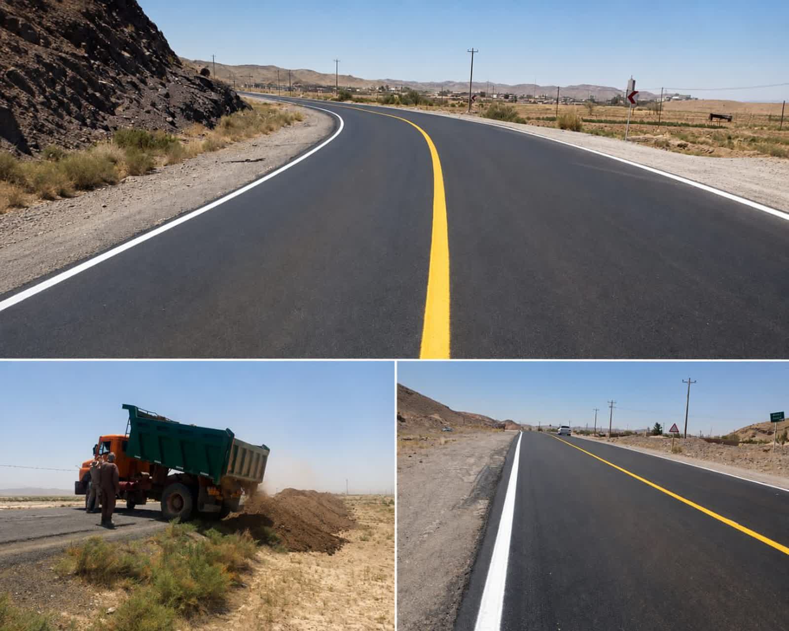 گامی مؤثر از سوی شرکت سیمان باقران در راستای مسئولیت اجتماعی و بهسازی محورهای مواصلاتی منطقه